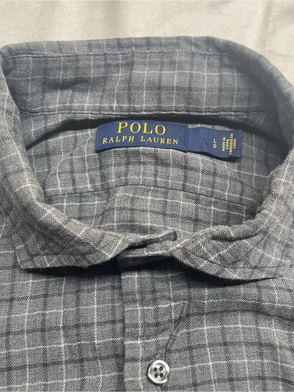 Polo by Ralph Lauren Men's Slate Gray Plaid Button-Down Shirt